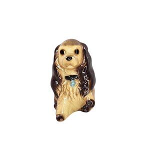 Hagen Renaker Cocker Spaniel Mama Miniature Figurine Sitting Dog Lady